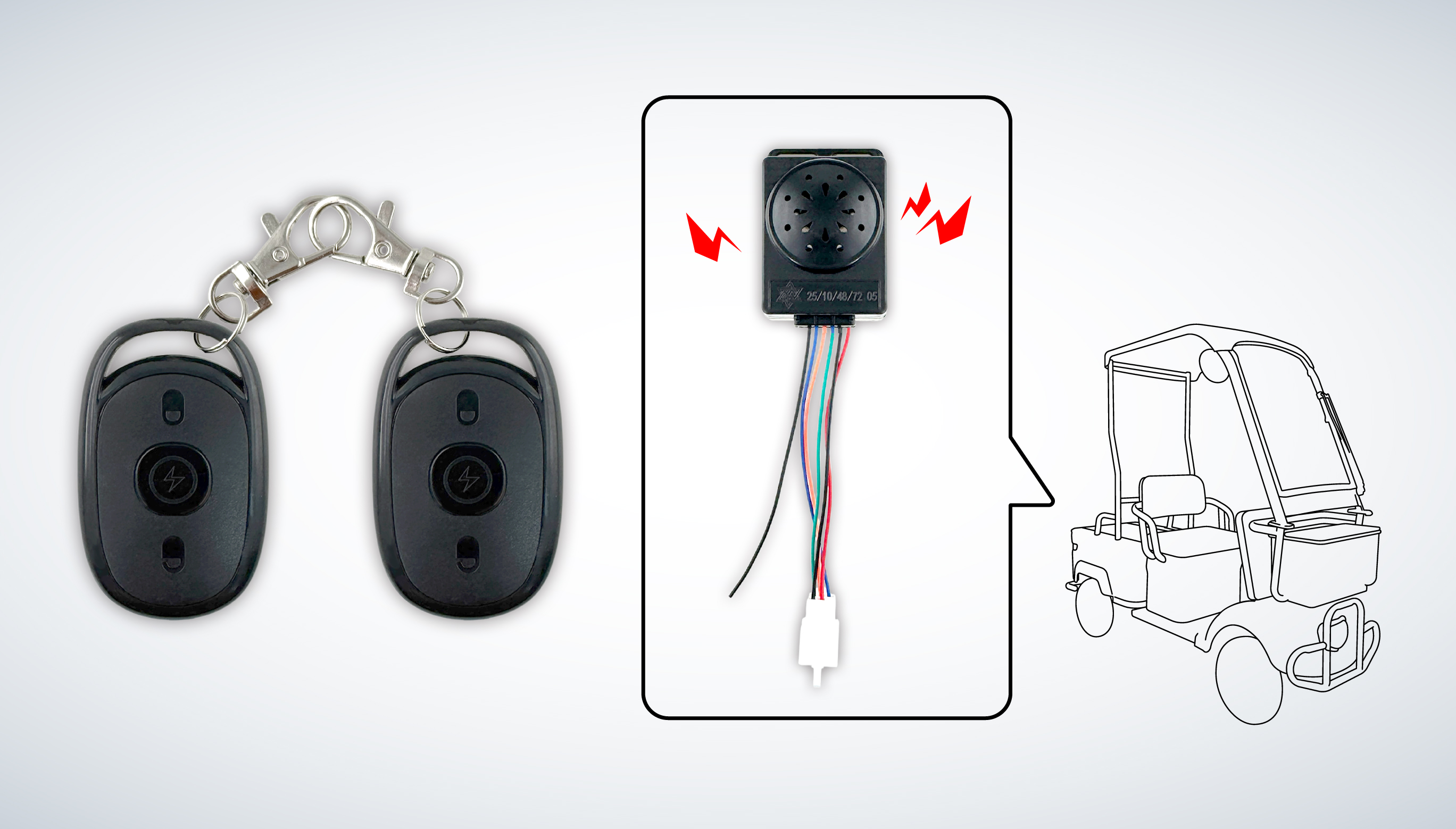 リモコンキー ＋ 盗難抑止アラーム